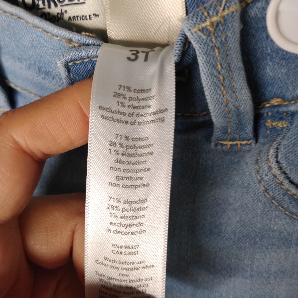 NWT OshKosh BGosh Floral Applique Jeggings - Picture 6 of 6